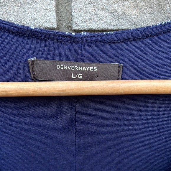 Denver Hayes Jersey Knit Midi Dress L - Picture 6 of 8